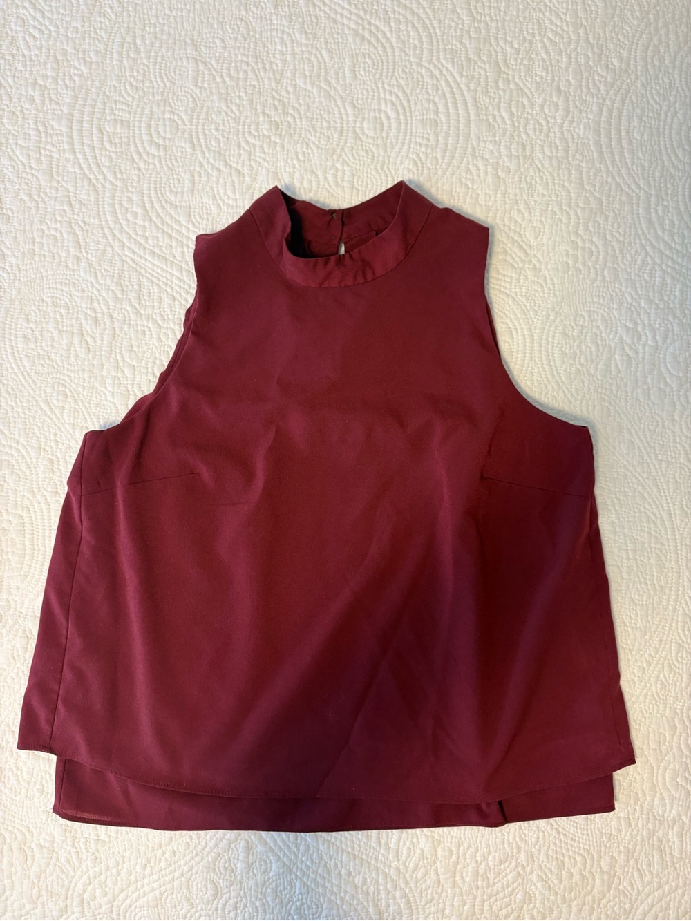 Banana Republic Sleeveless Mock Neck Camisole - Wine
